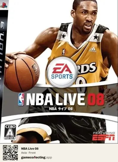 NBA Live 08 PlayStation 3, Asia box front