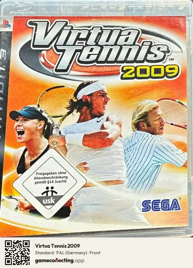 Virtua Tennis 2009 PlayStation 3, Germany box front