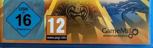 Cobra Kai 2: Dojos Rising, the USK square on its front