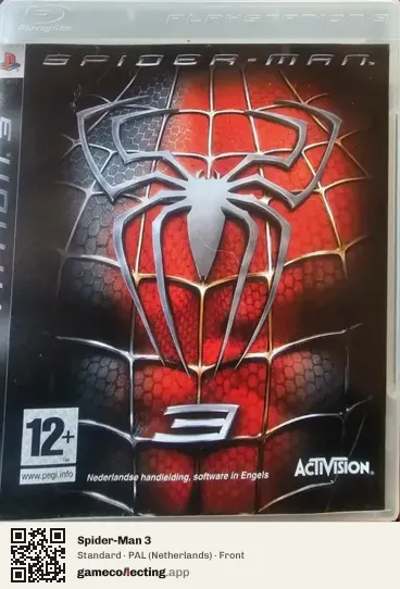 Spider-Man 3 PlayStation 3, Netherlands box front
