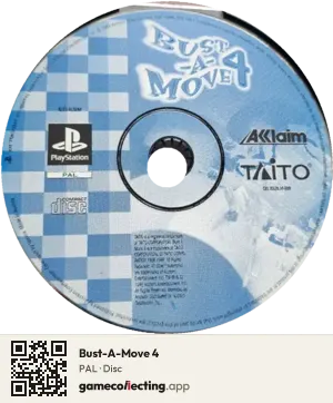 Bust-A-Move 4 PlayStation, PAL disc