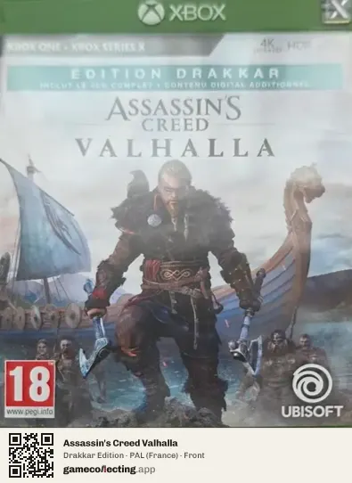 Assassin's Creed Valhalla Xbox One, France box front