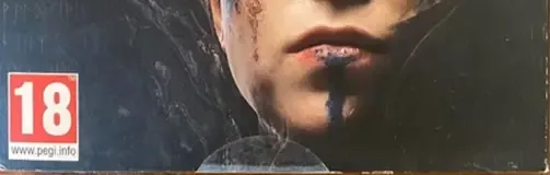 Hellblade: Senua's Sacrifice, the PEGI square on its front
