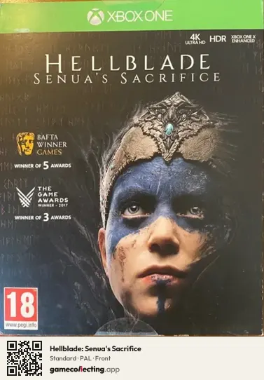 Hellblade: Senua's Sacrifice Xbox One, PAL box front