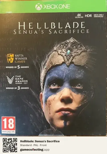 Hellblade: Senua's Sacrifice Xbox One, PAL box front