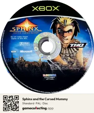 Sphinx and the Cursed Mummy Xbox, PAL disc