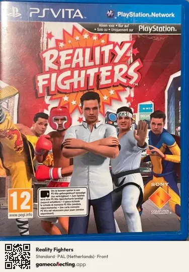 Reality Fighters PlayStation Vita, Netherlands box front