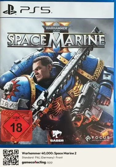 Warhammer 40,000: Space Marine 2 PlayStation 5, Germany box front