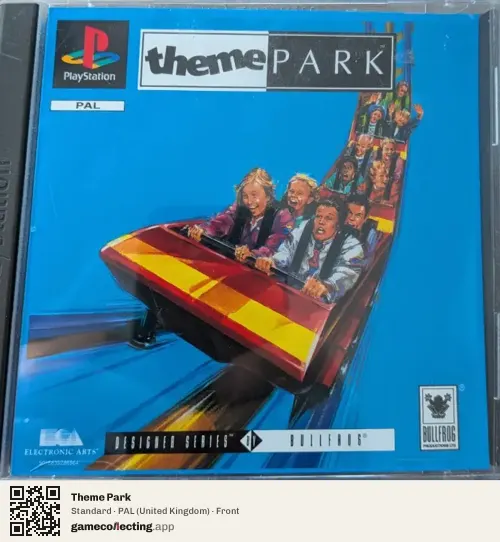 Theme Park PlayStation, United Kingdom box front