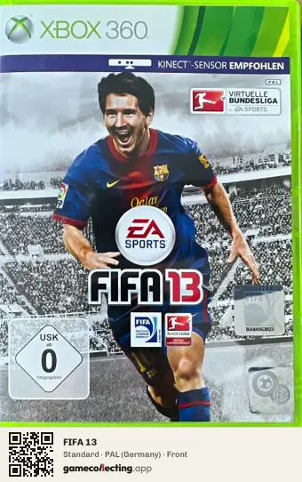 FIFA 13 Xbox 360, Germany box front