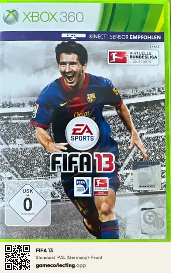 FIFA 13 Xbox 360, Germany box front