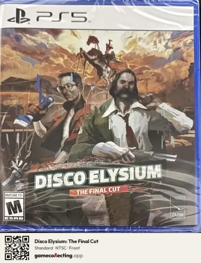 Disco Elysium: The Final Cut PlayStation 5, NTSC box front