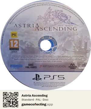 Astria Ascending PlayStation 5, PAL disc