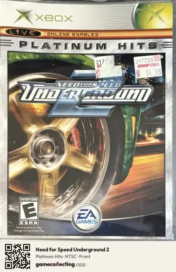Need for Speed Underground 2 Xbox, NTSC box front