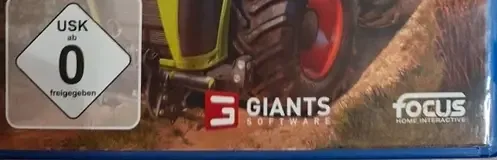 Farming Simulator 19, the USK square on its front