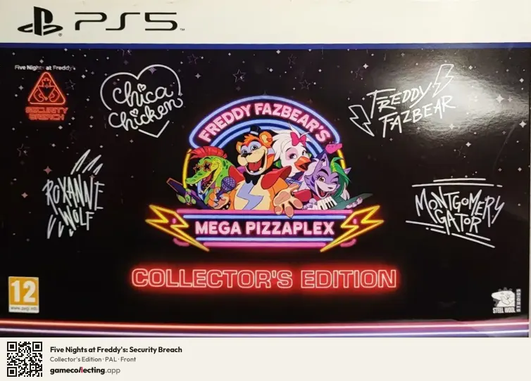 Five Nights at Freddy's: Security Breach PlayStation 5, PAL box front