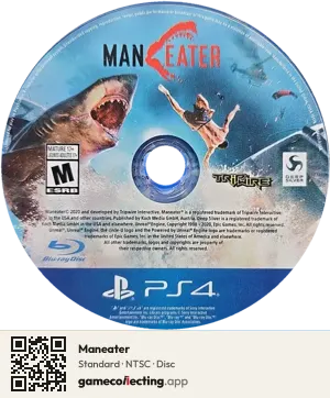 Maneater PlayStation 4, NTSC disc