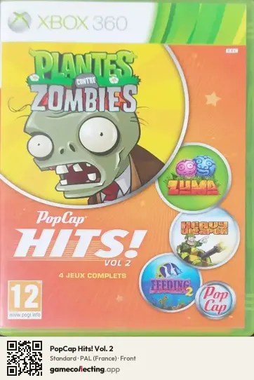 PopCap Hits! Vol. 2 Xbox 360, France box front