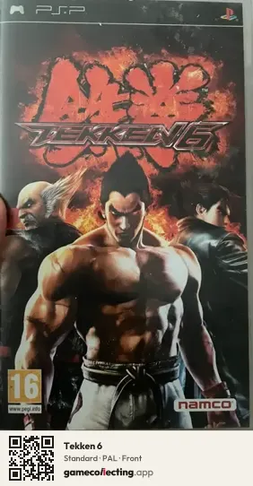 Tekken 6 PlayStation Portable, PAL box front