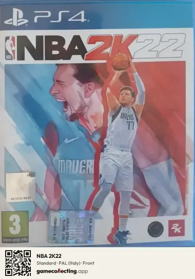 NBA 2K22 PlayStation 4, Italy box front