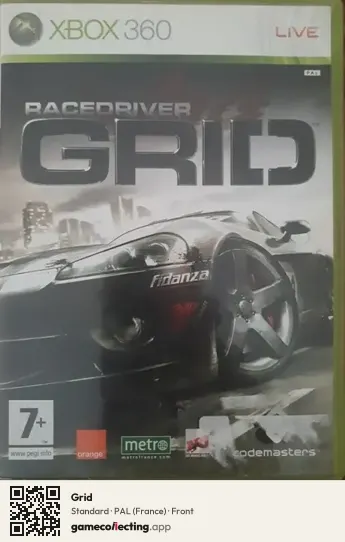 Grid Xbox 360, France box front