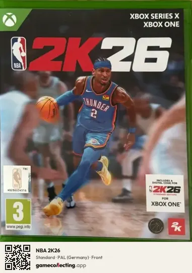 NBA 2K26 Xbox Series X, Germany box front
