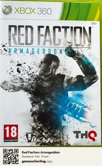 Red Faction: Armageddon Xbox 360, PAL box front