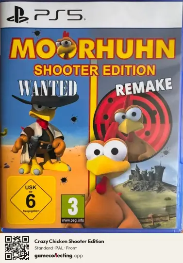Crazy Chicken Shooter Edition PlayStation 5, PAL box front
