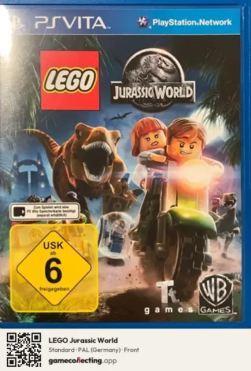 LEGO Jurassic World PlayStation Vita, Germany box front