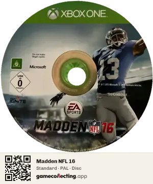 Madden NFL 16 Xbox One, PAL disc