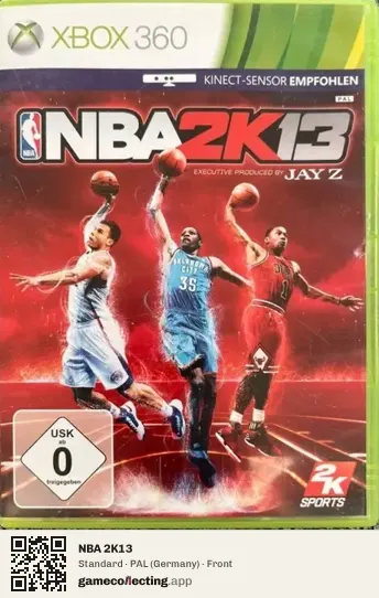 NBA 2K13 Xbox 360, Germany box front