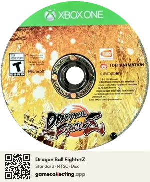 Dragon Ball FighterZ Xbox One, NTSC disc