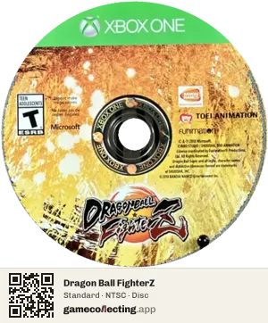 Dragon Ball FighterZ Xbox One, NTSC disc