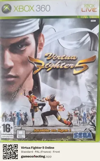 Virtua Fighter 5 Online Xbox 360, France box front