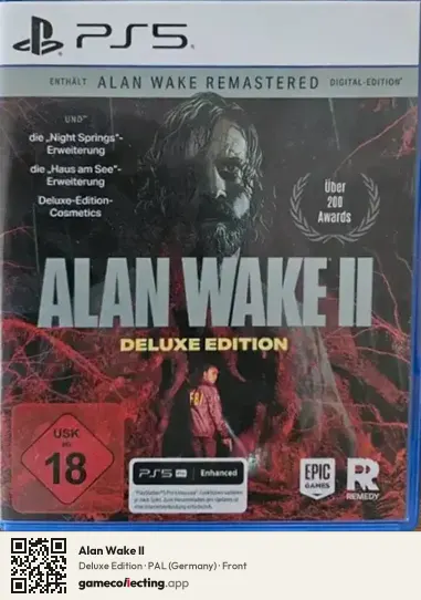 Alan Wake II PlayStation 5, Germany box front