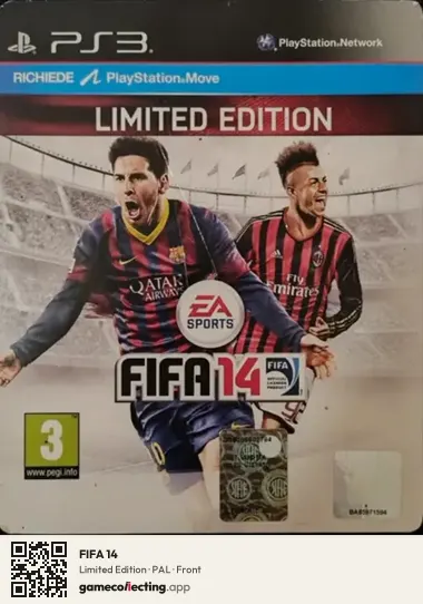FIFA 14 PlayStation 3, PAL box front
