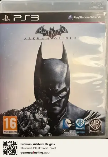 Batman: Arkham Origins PlayStation 3, France box front