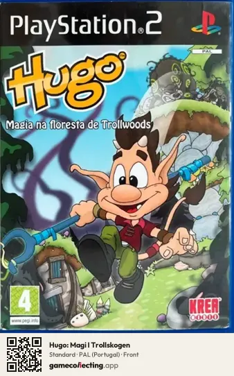 Hugo: Magi I Trollskogen PlayStation 2, Portugal box front
