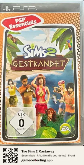 The Sims 2: Castaway PlayStation Portable, Nordic countries box front