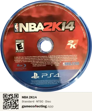 NBA 2K14 PlayStation 4, NTSC disc