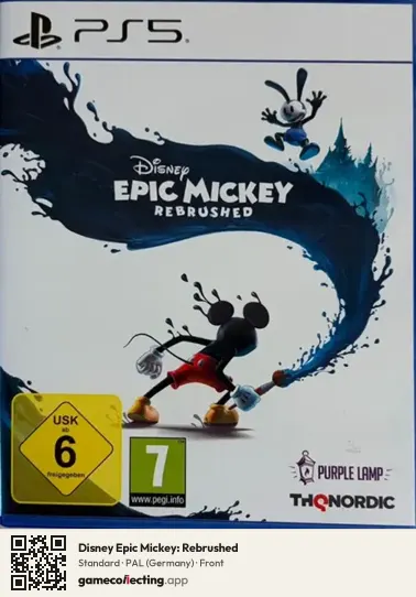 Disney Epic Mickey: Rebrushed PlayStation 5, Germany box front