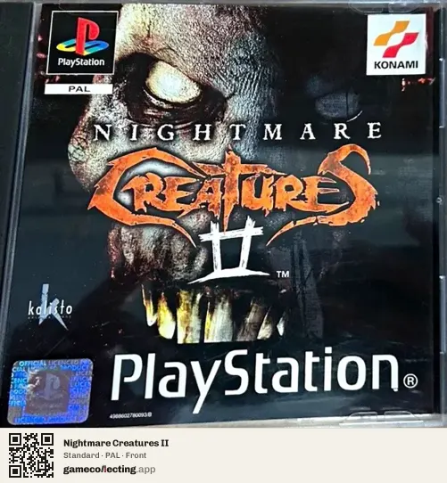 Nightmare Creatures II PlayStation, PAL box front