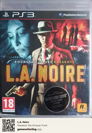 L.A. Noire PlayStation 3, France box front