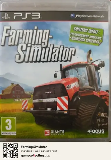Farming Simulator PlayStation 3, France box front