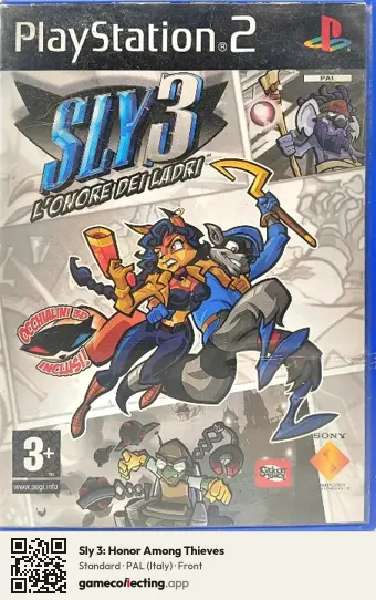 Sly 3: Honor Among Thieves PlayStation 2, Italy box front