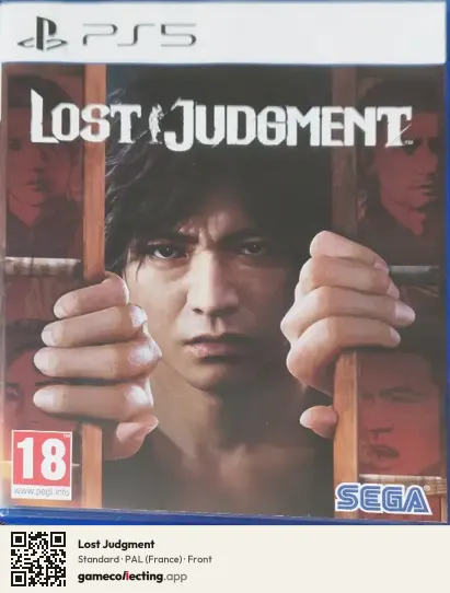 Lost Judgment PlayStation 5, France box front