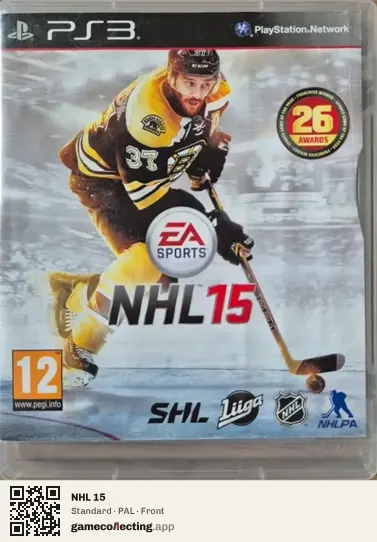 NHL 15 PlayStation 3, PAL box front