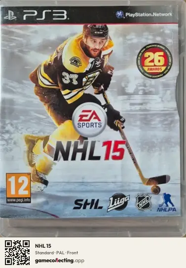 NHL 15 PlayStation 3, PAL box front