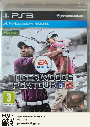 Tiger Woods PGA Tour 13 PlayStation 3, PAL box front