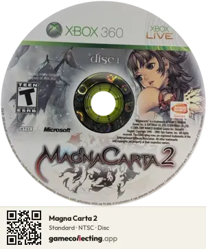 Magna Carta 2 Xbox 360, NTSC disc